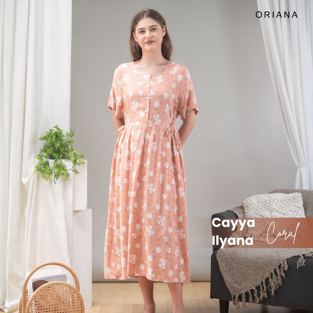 Oriana Homewear Maxi Dress Daster Busui Cayya Ilyana Series