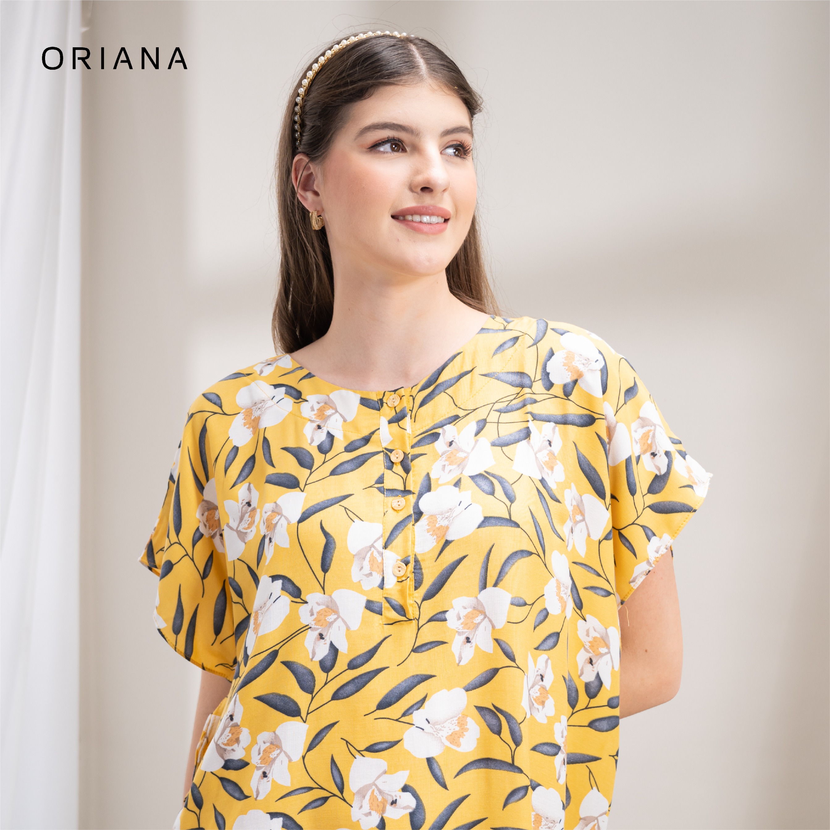 Oriana Homewear Daster Pendek Busui Kaftan Irina Series