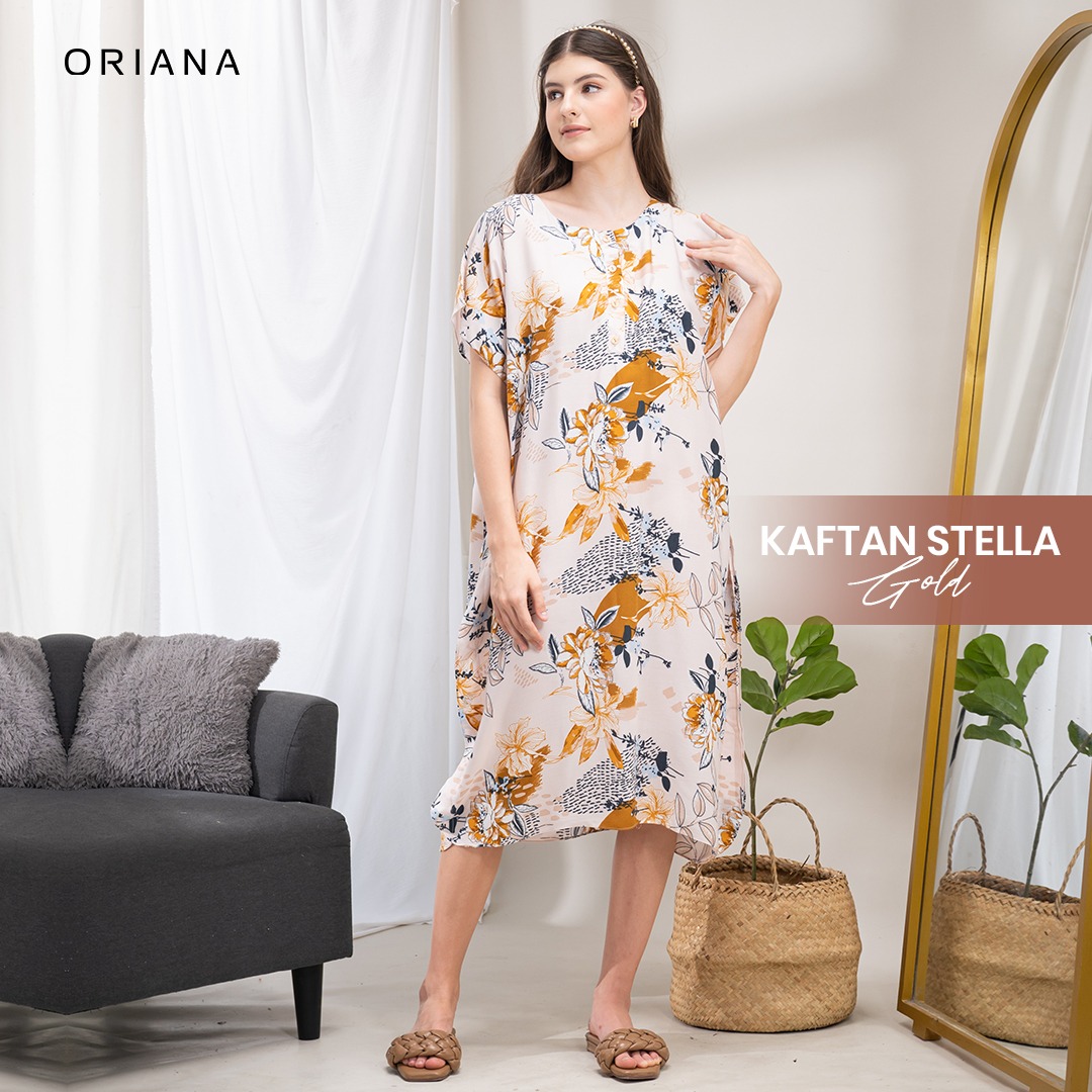 Oriana Homewear Daster Pendek Busui Kaftan Stella Series
