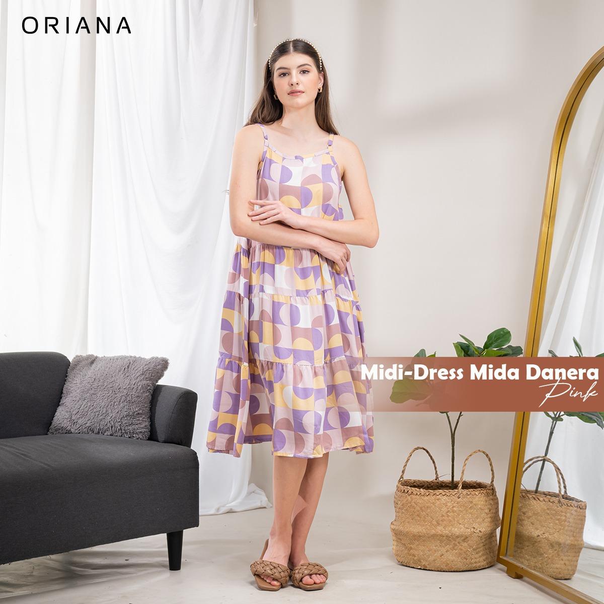 Oriana Homewear Midi Dress Danera Series