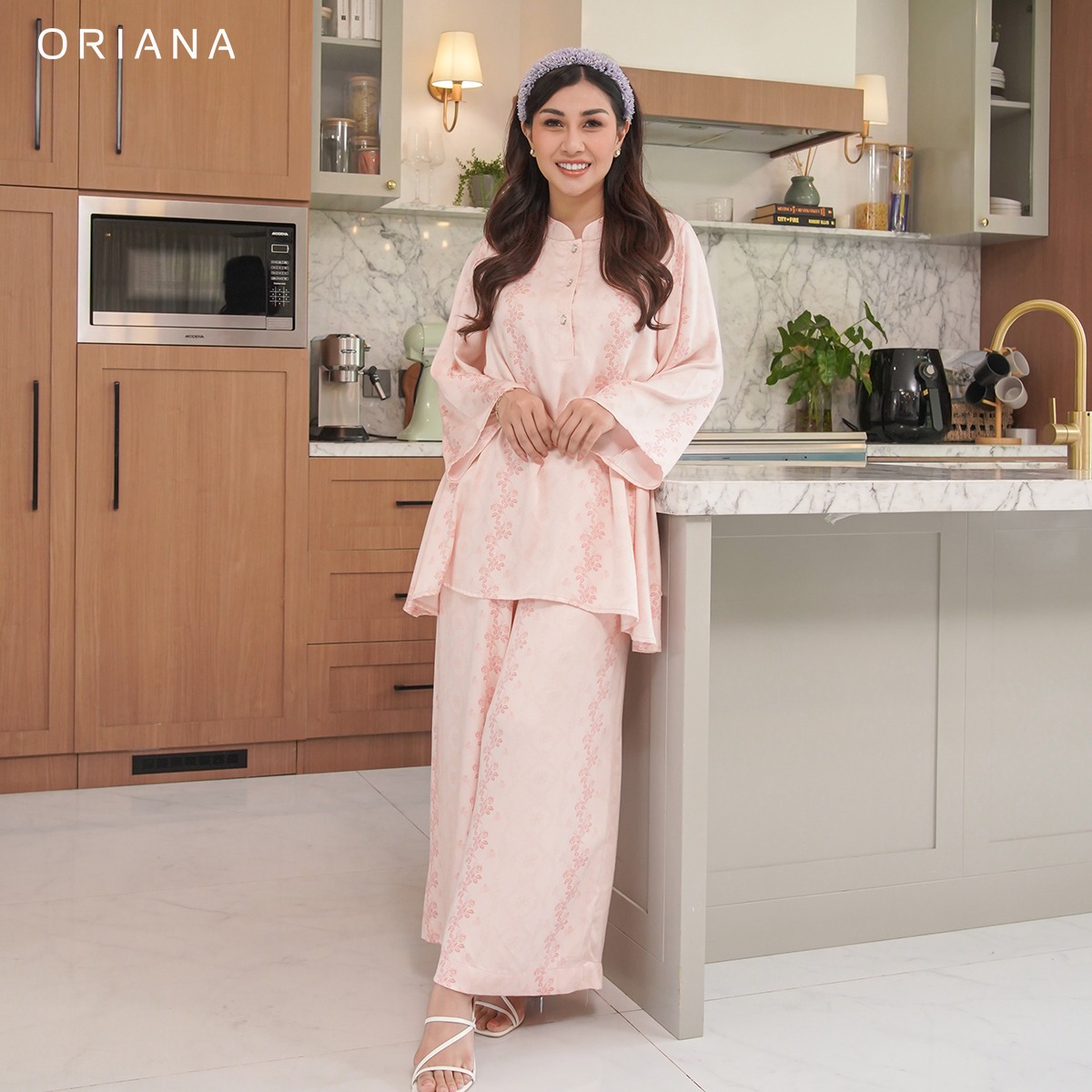 ORIANA X Nisya Ahmad One-Set Ricca Rayon Satin Rossy Series 