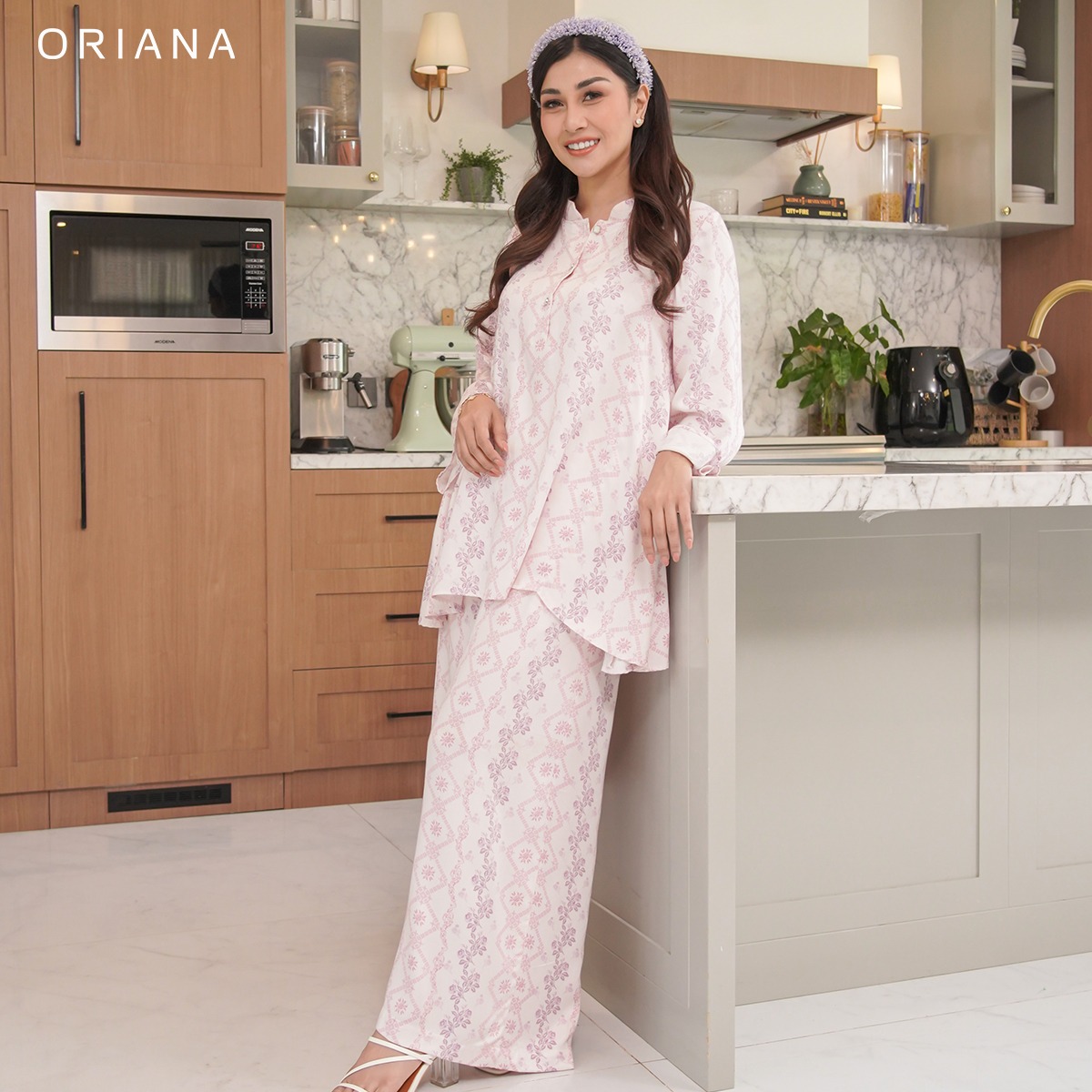 ORIANA X Nisya Ahmad One-Set Ricca Rayon Satin Rossy Series 