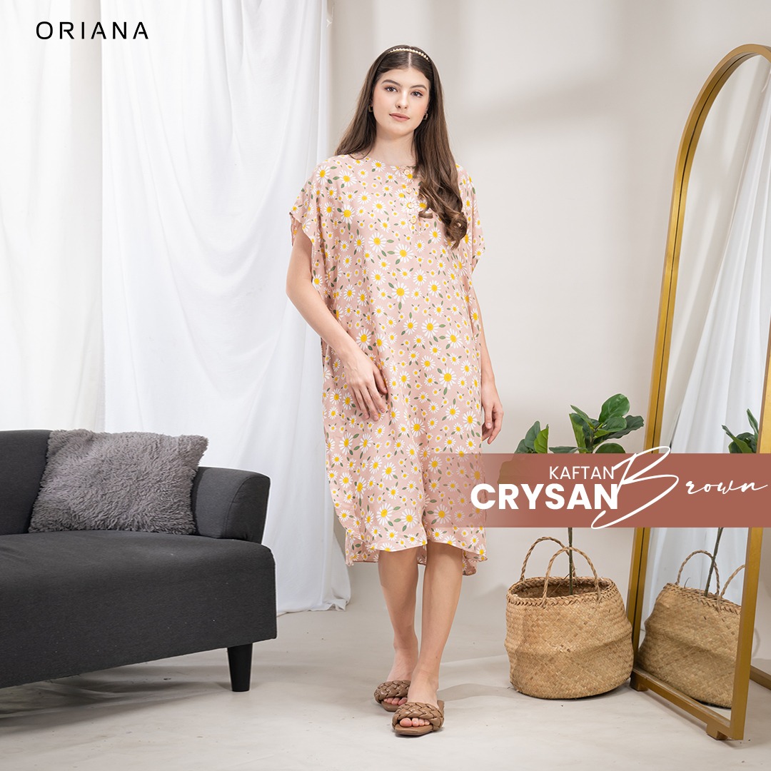 Oriana Homewear Daster Pendek Busui Kaftan Crysan Series
