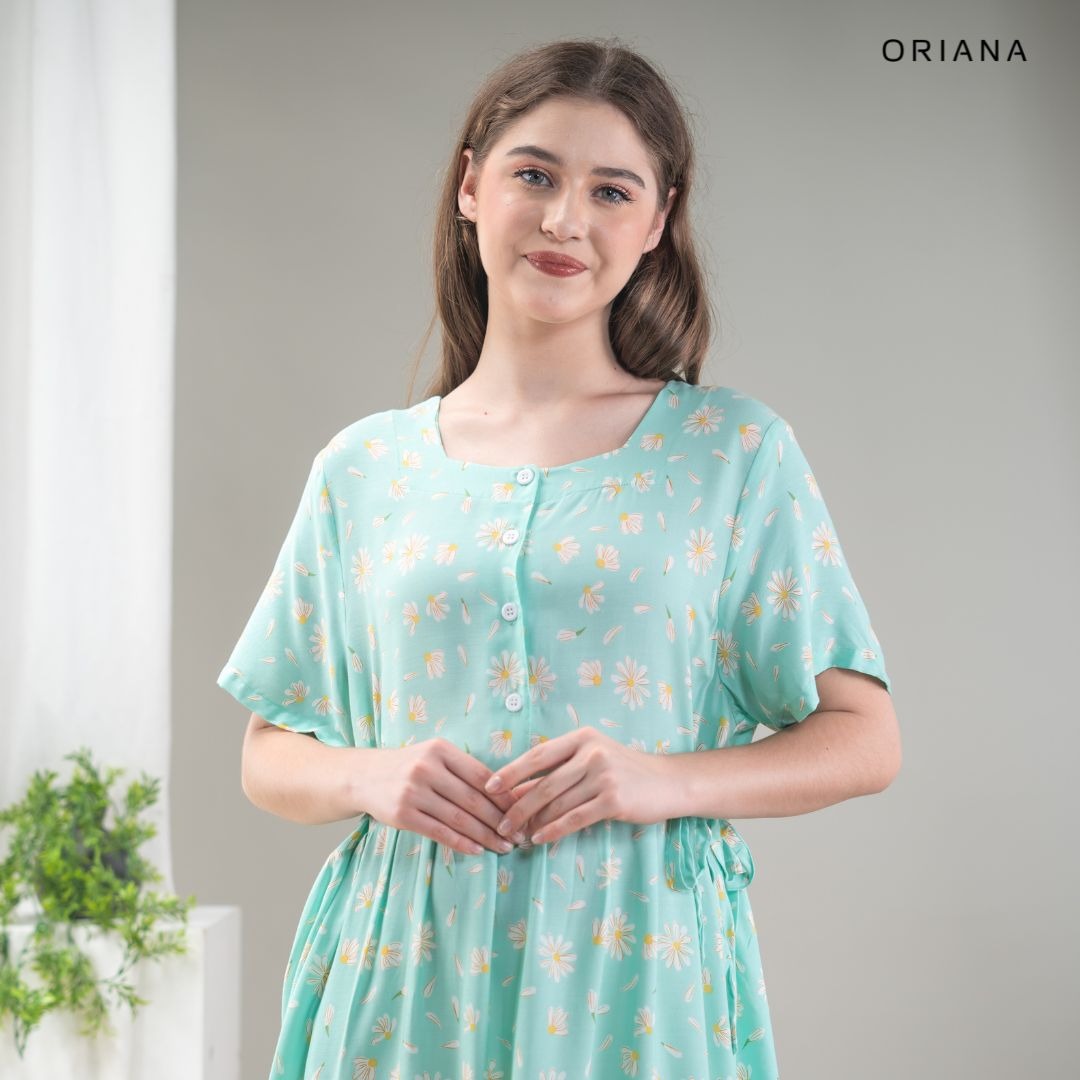 Oriana Homewear Maxi Dress Daster Busui Cayya Daisy Series