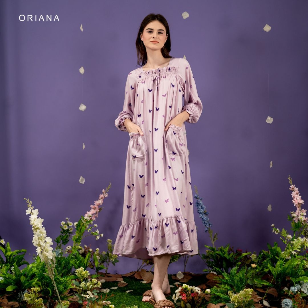 Oriana Homewear Maxi Dress Daster Busui DKKS Kiana Series