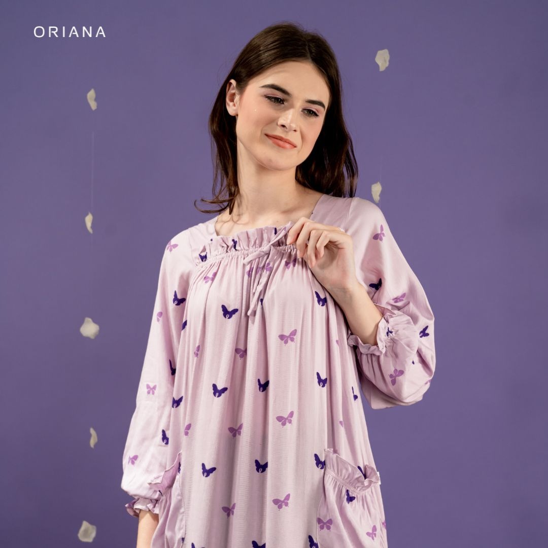 Oriana Homewear Maxi Dress Daster Busui DKKS Kiana Series