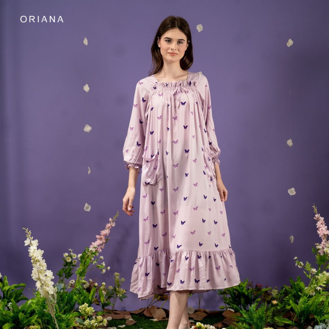 Oriana Homewear Maxi Dress Daster Busui DKKS Kiana Series