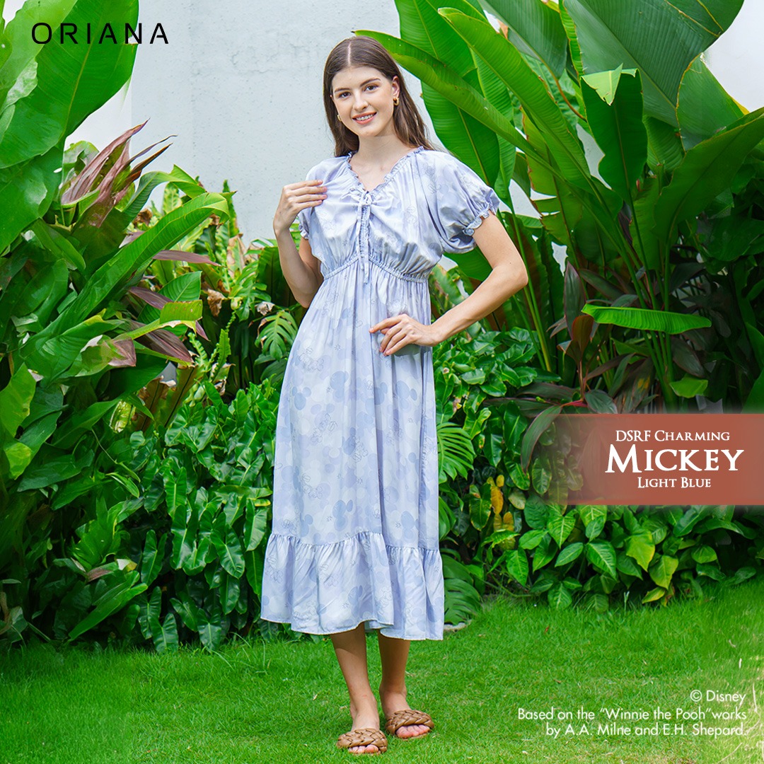 Oriana Homewear Maxi Dress DSRF Mickey Mouse Charming Mickey Series