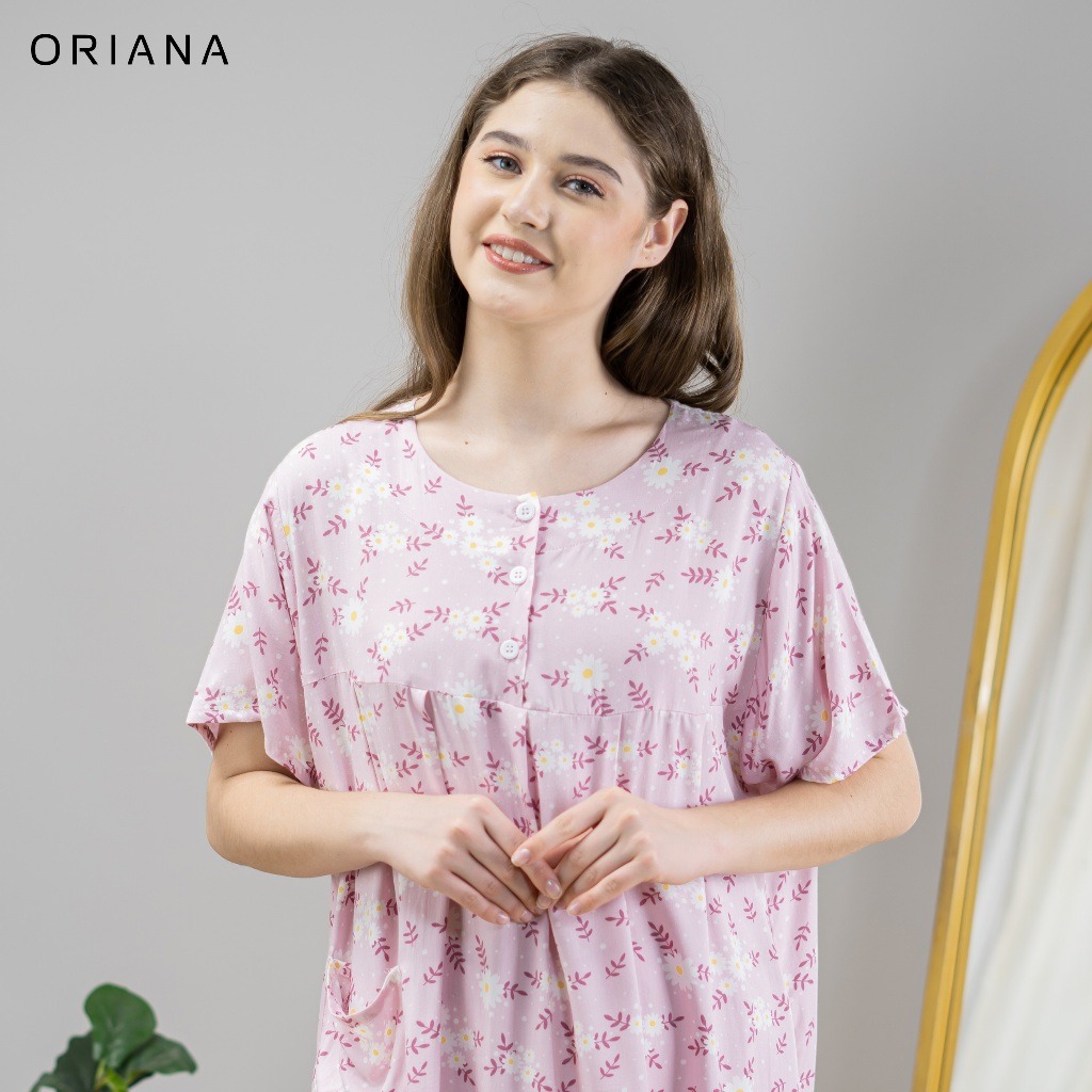 Oriana Sleepwear Piyama Pendek Oneset Ilyana Series
