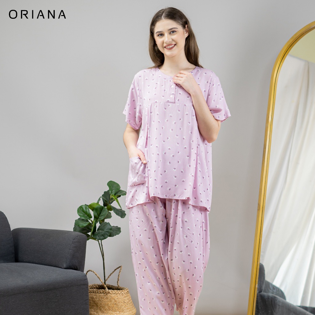 Oriana Sleepwear Piyama Pendek Oneset Daisani Series
