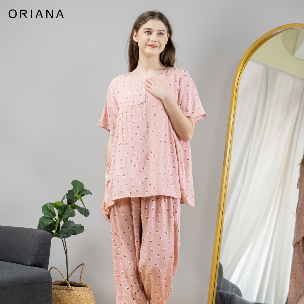 Oriana Sleepwear Piyama Pendek Oneset Daisani Series