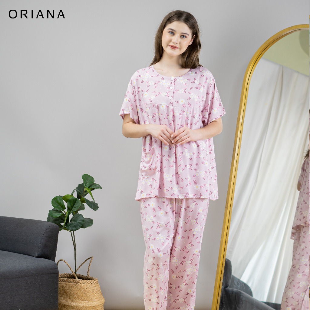 Oriana Sleepwear Piyama Pendek Oneset Ilyana Series