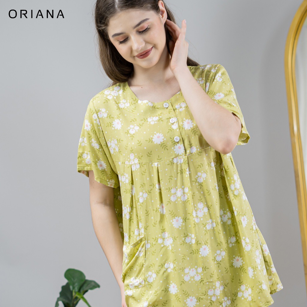 Oriana Sleepwear Piyama Pendek Oneset Ilyana Series