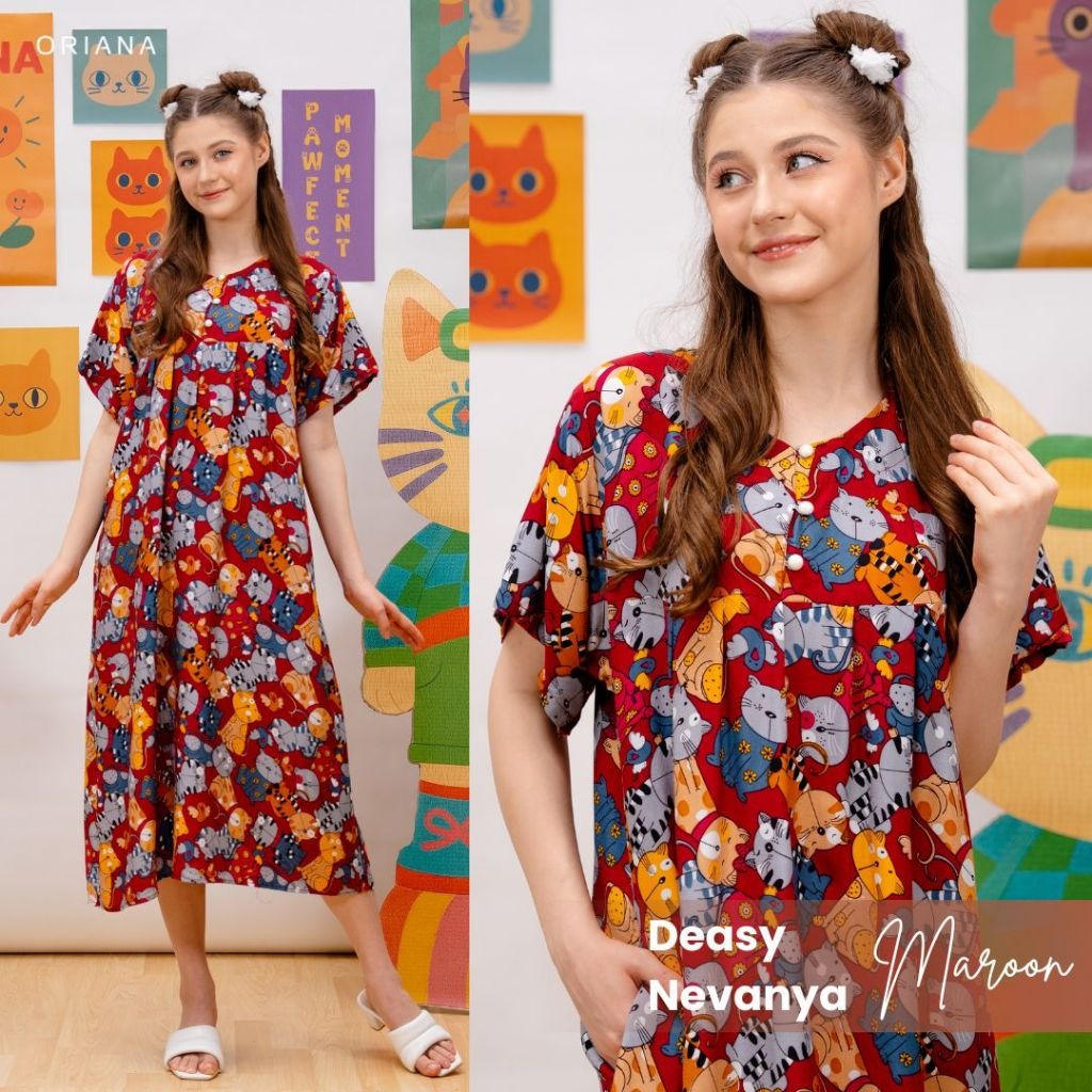 Oriana Homewear Maxi Dress Daster Busui Deasy Nevanya Series