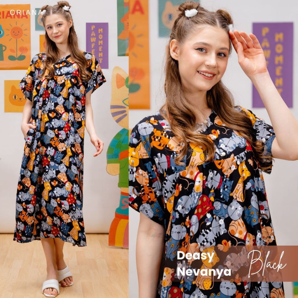 Oriana Homewear Maxi Dress Daster Busui Deasy Nevanya Series