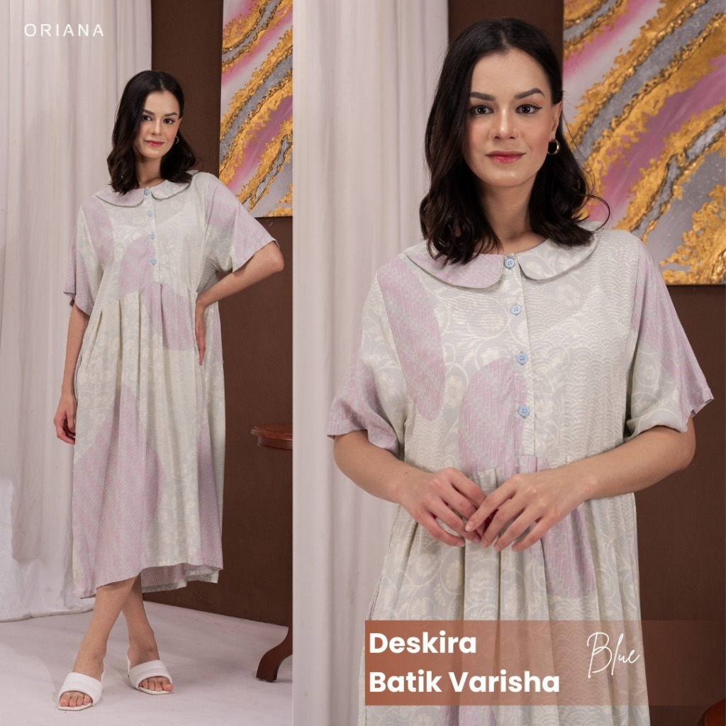 Oriana Homewear Daster Busui Deskira Batik Varisha Series