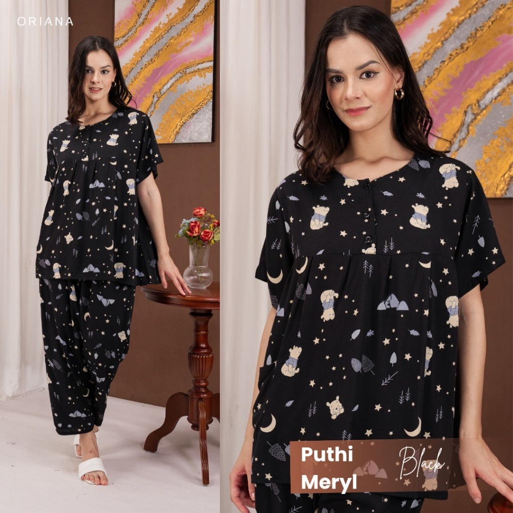Oriana Sleepwear Piyama Puthi Meryl Series