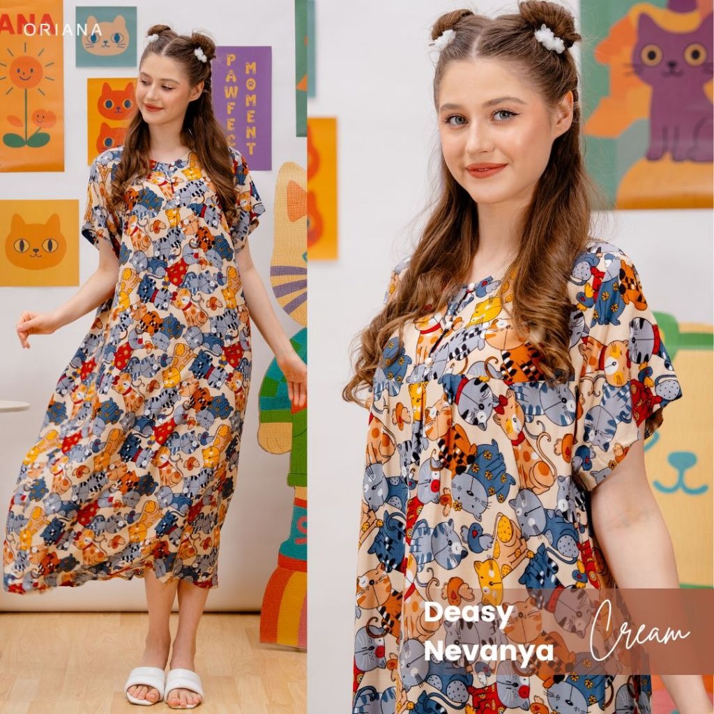 Oriana Homewear Maxi Dress Daster Busui Deasy Nevanya Series