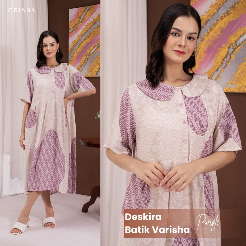 Oriana Homewear Daster Busui Deskira Batik Varisha Series