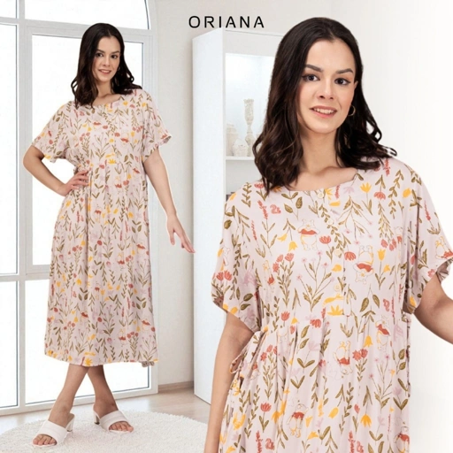 Image of Oriana Dailywear Daster Busui Pendek Cayya Rayon Caluna Series