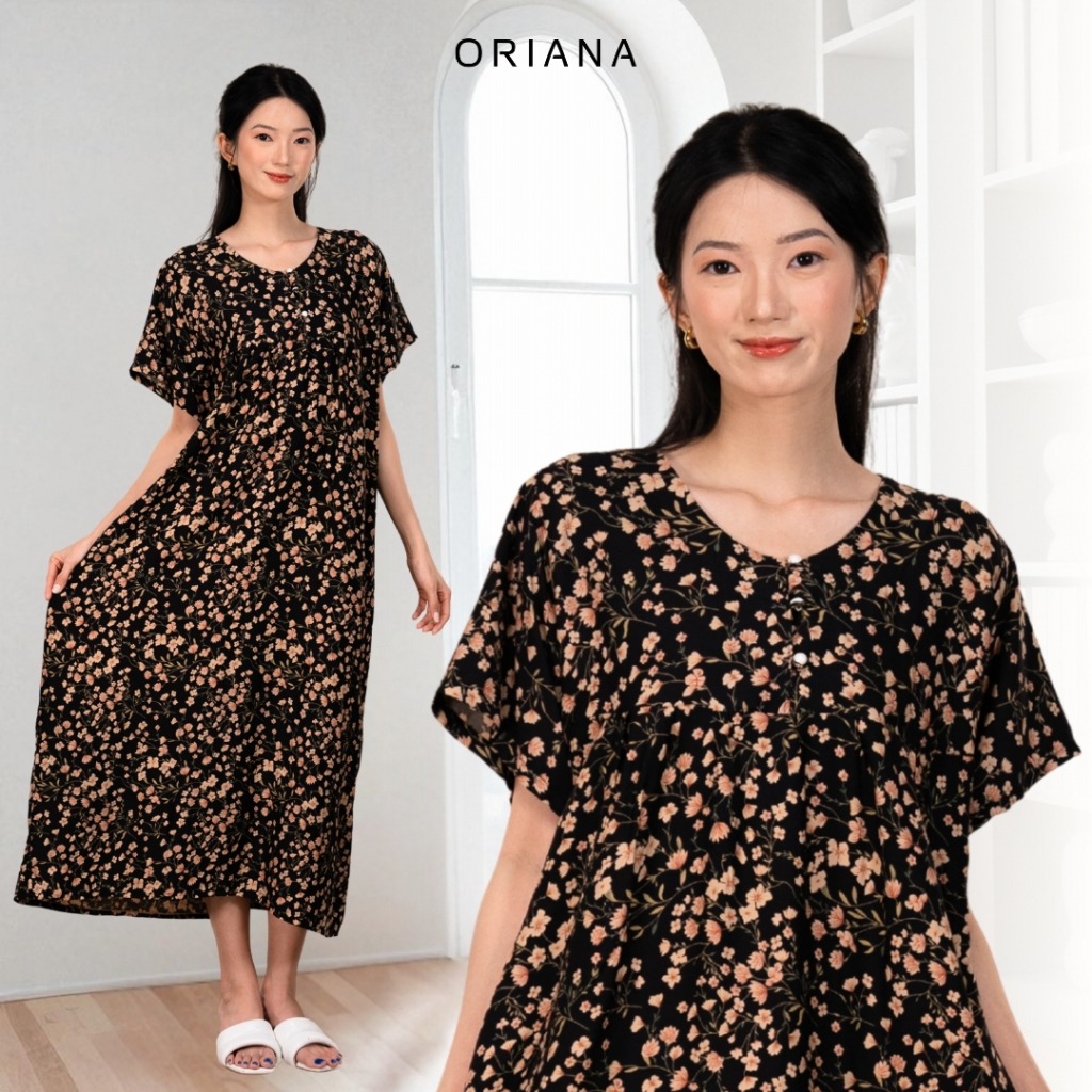 Oriana Homewear Maxi Dress Daster Busui Deasy Zuha Series