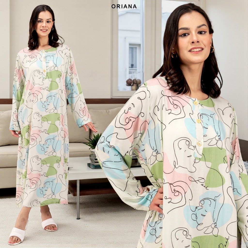 Oriana Homewear Daster Panjang Busui Laiqa Winsly Series