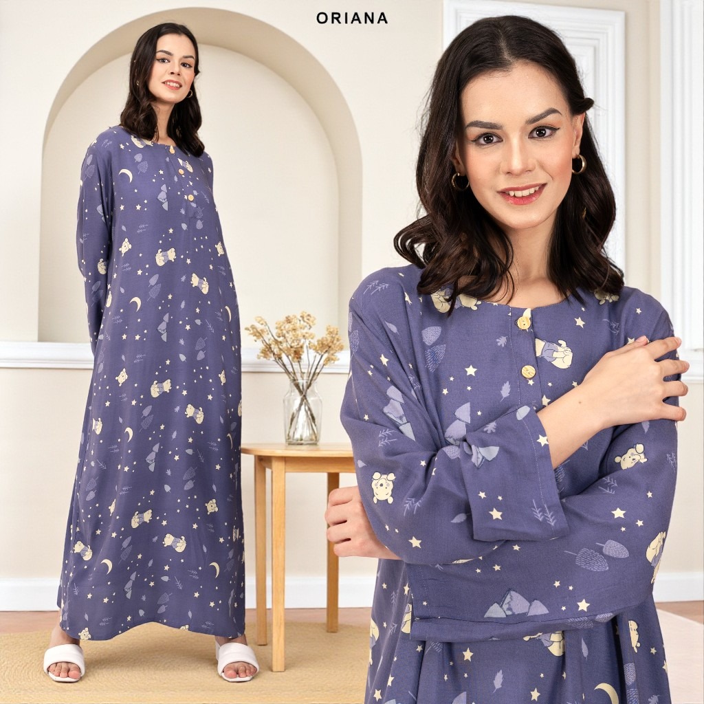 Oriana Homewear Daster Panjang Busui Laiqa Meryl Series