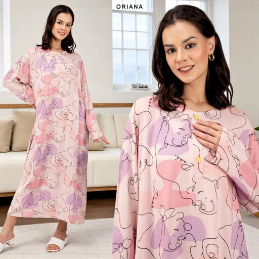 Image of Oriana Homewear Daster Panjang Busui Laiqa Winsly Series