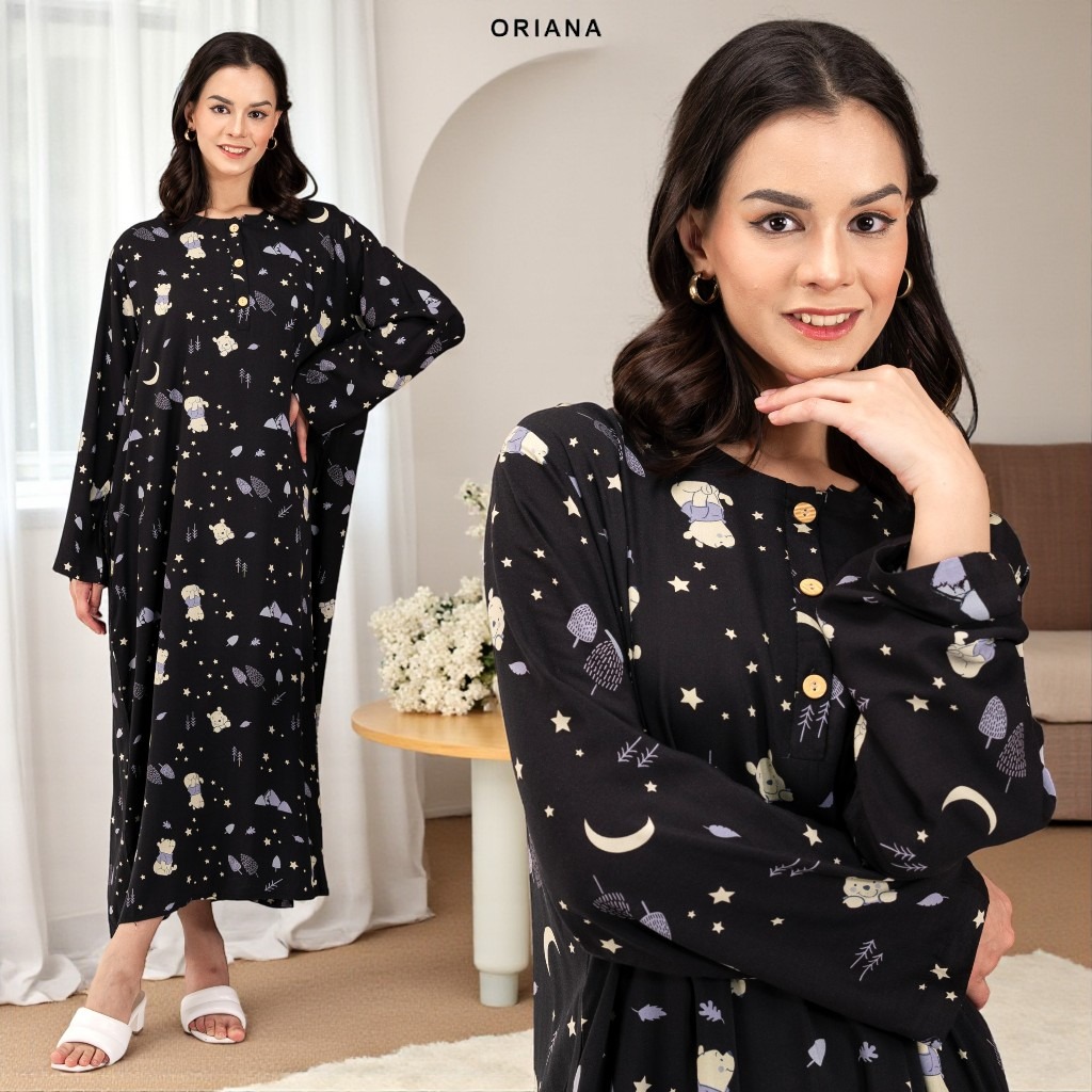 Oriana Homewear Daster Panjang Busui Laiqa Meryl Series
