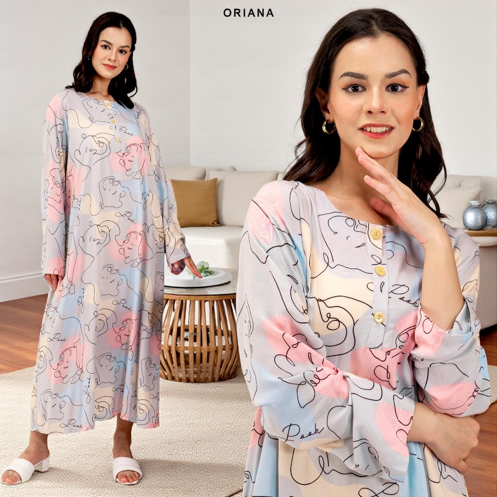 Oriana Homewear Daster Panjang Busui Laiqa Winsly Series