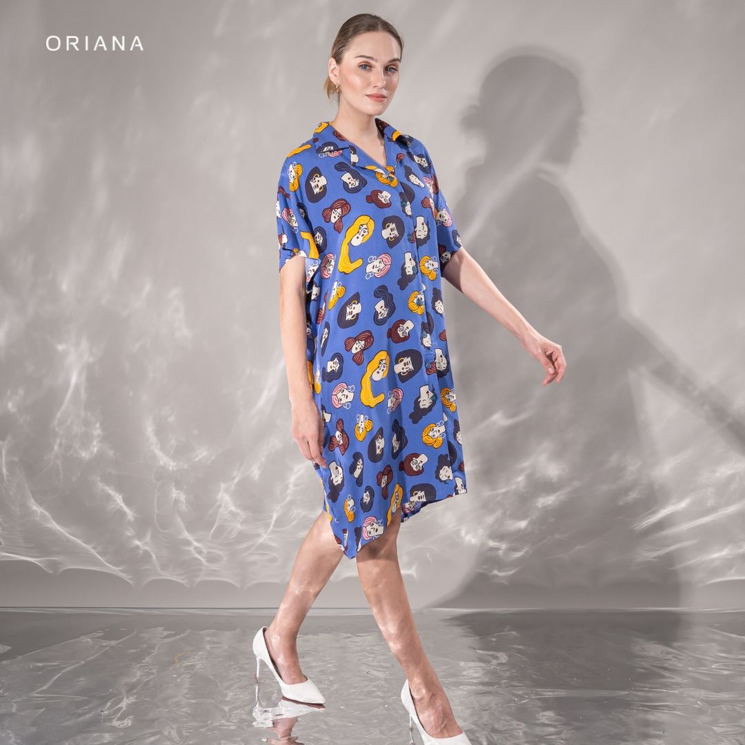 Oriana Homewear Midi Dress Amethys Series