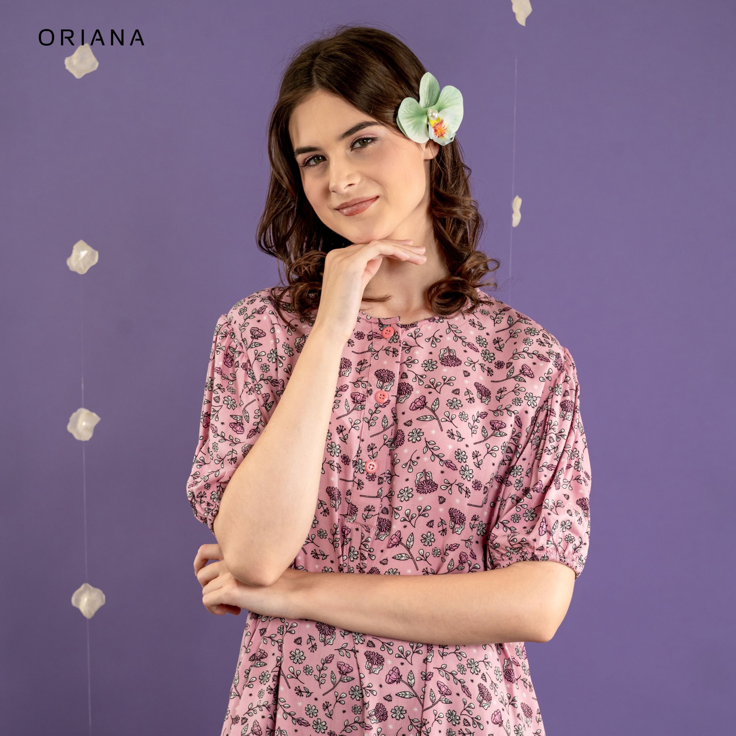 Oriana Homewear Maxi Dress Avanthi Evalia Series