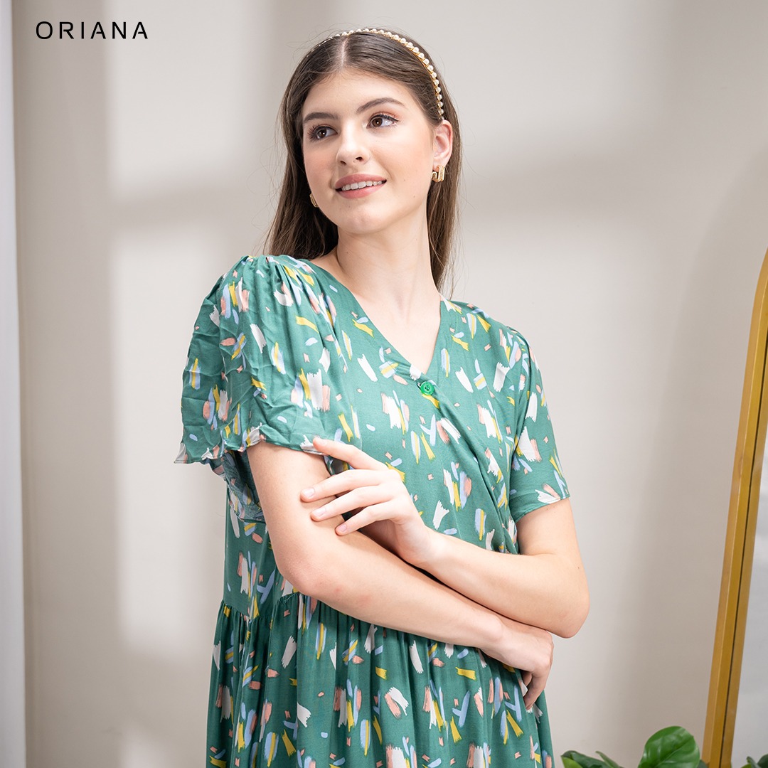 Oriana Homewear Maxi Dress Daster Busui Panjang DSAI Savana Series