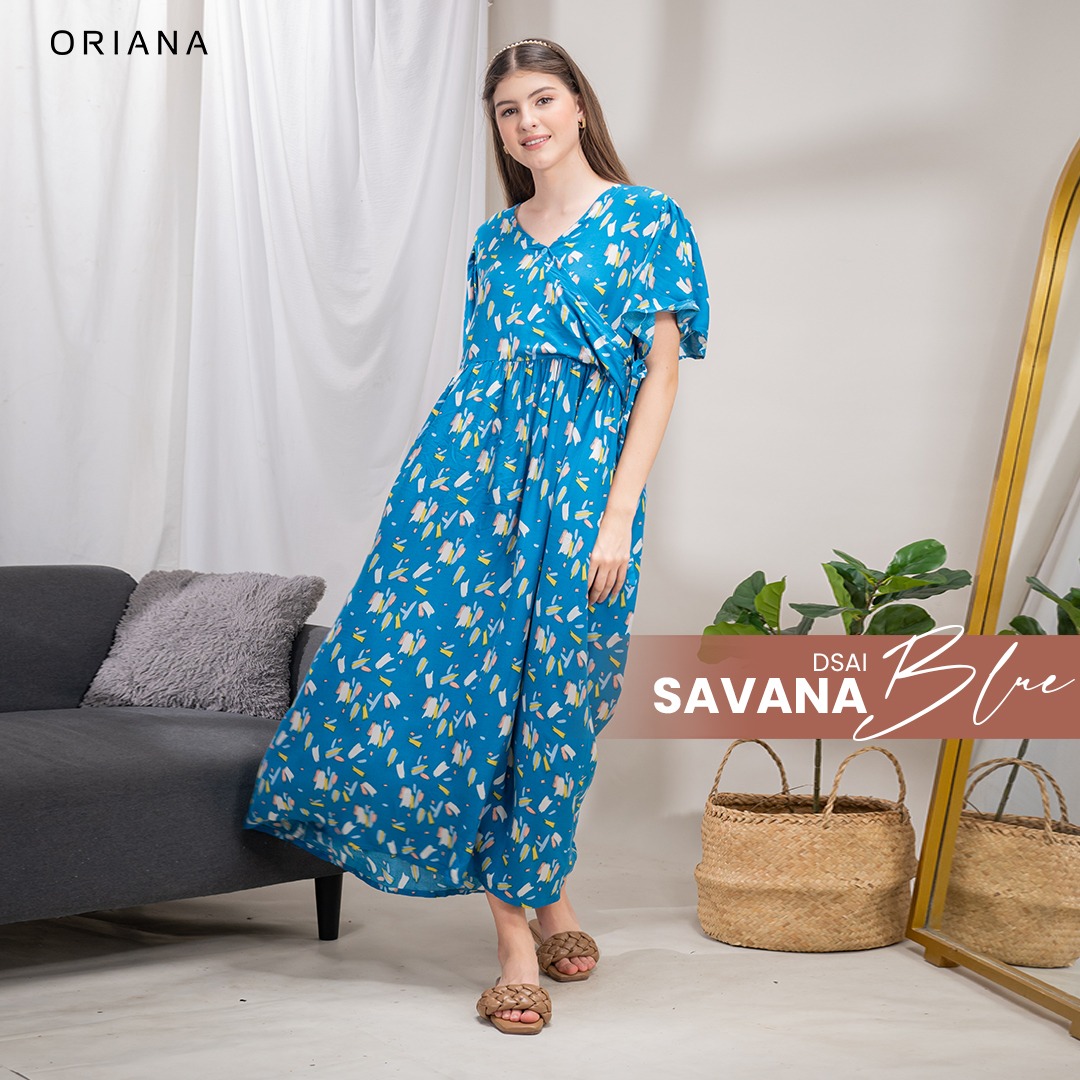 Oriana Homewear Maxi Dress Daster Busui Panjang DSAI Savana Series