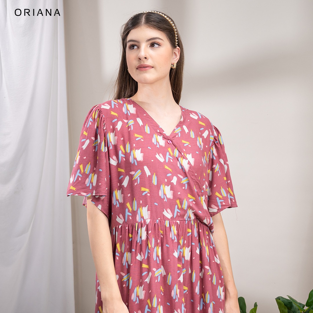 Oriana Homewear Maxi Dress Daster Busui Panjang DSAI Savana Series