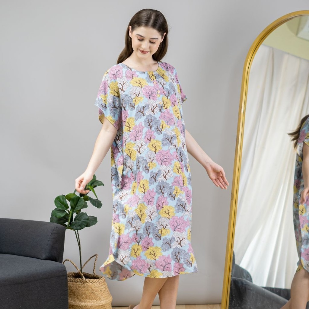 Oriana Homewear Daster Pendek Busui Kaftan Clover Series
