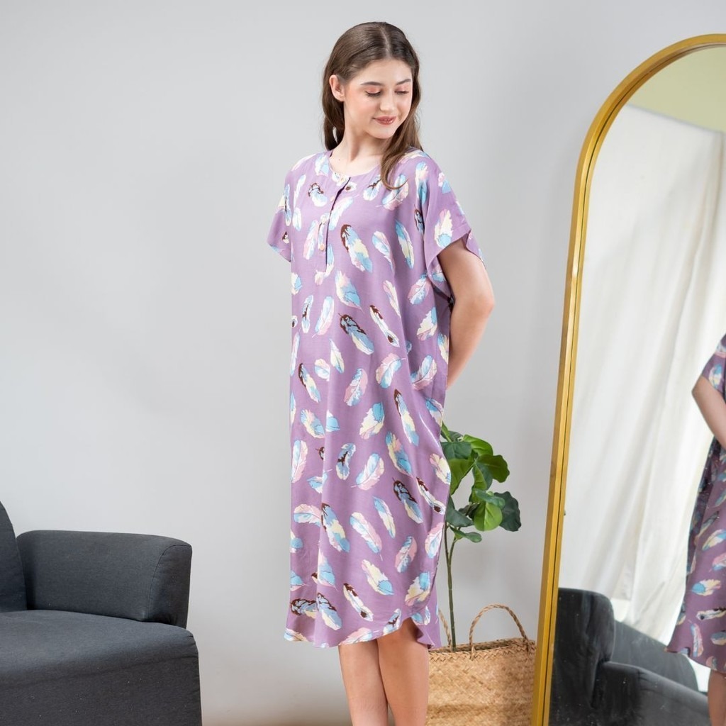Oriana Homewear Daster Pendek Busui Kaftan Calista Series
