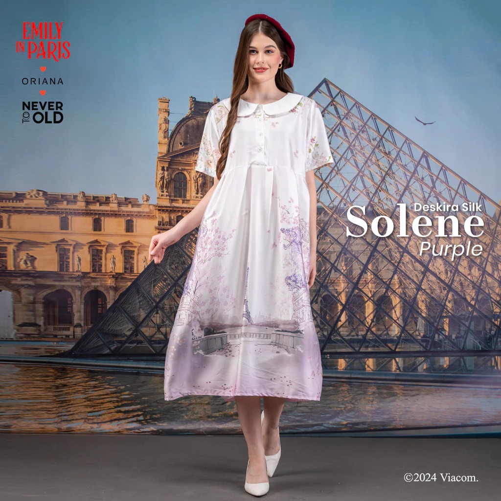 Oriana x Emily in Paris Maxi-dress Solene Series