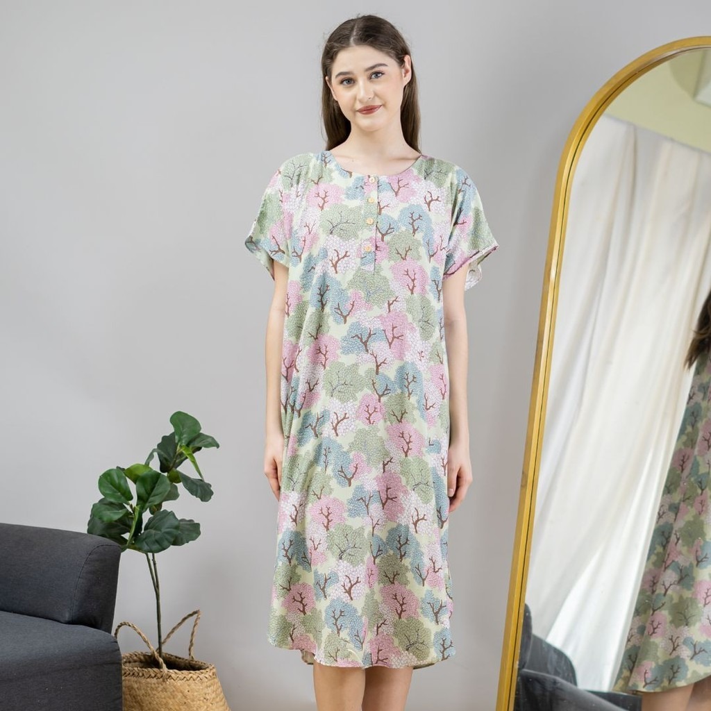 Oriana Homewear Daster Pendek Busui Kaftan Clover Series