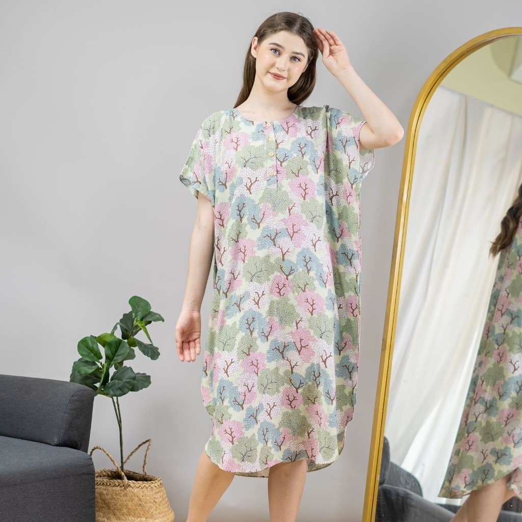 Oriana Homewear Daster Pendek Busui Kaftan Clover Series
