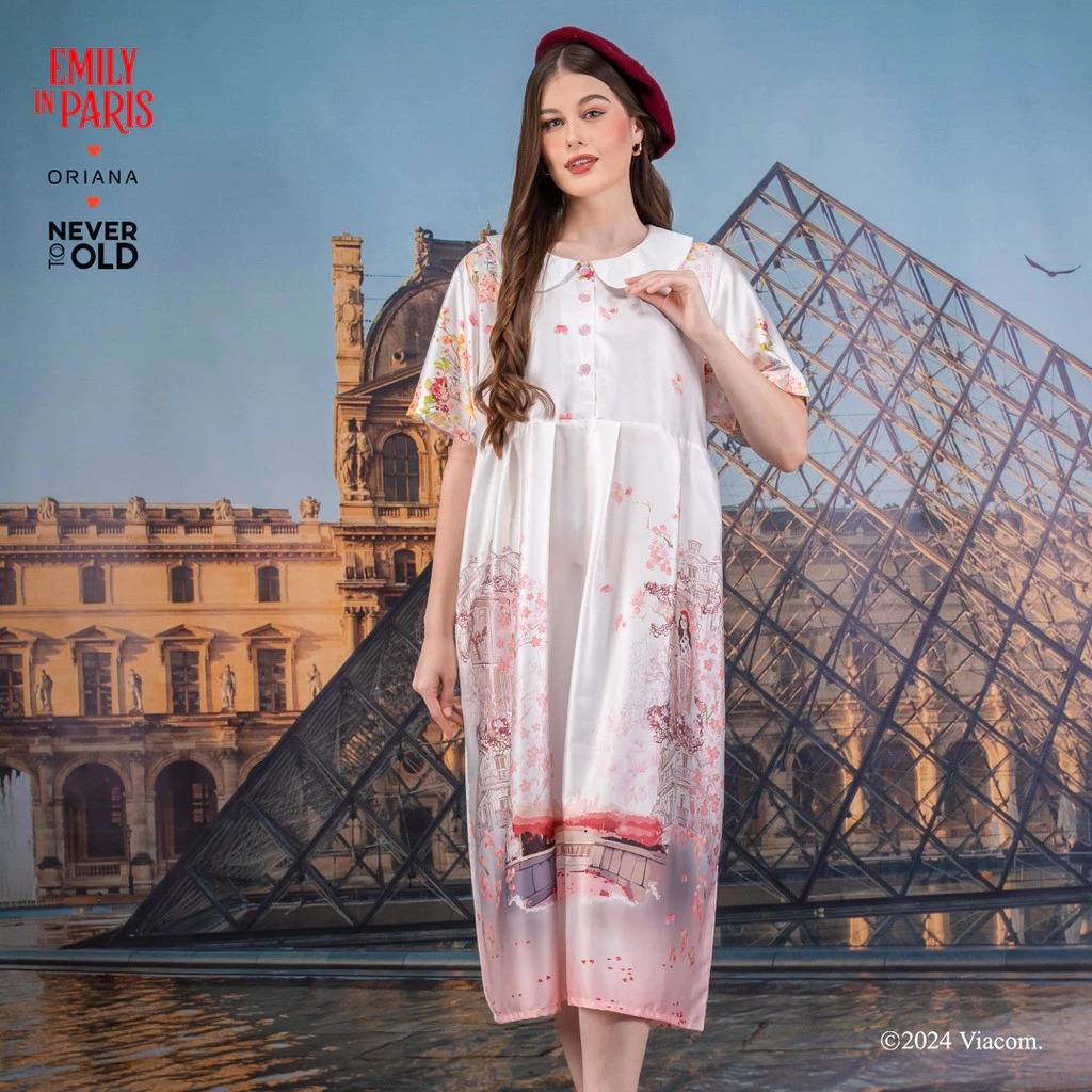 Oriana x Emily in Paris Maxi-dress Solene Series