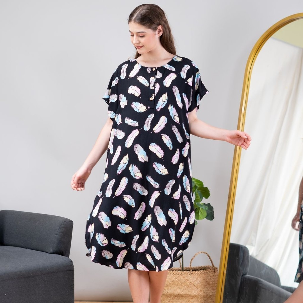 Oriana Homewear Daster Pendek Busui Kaftan Calista Series