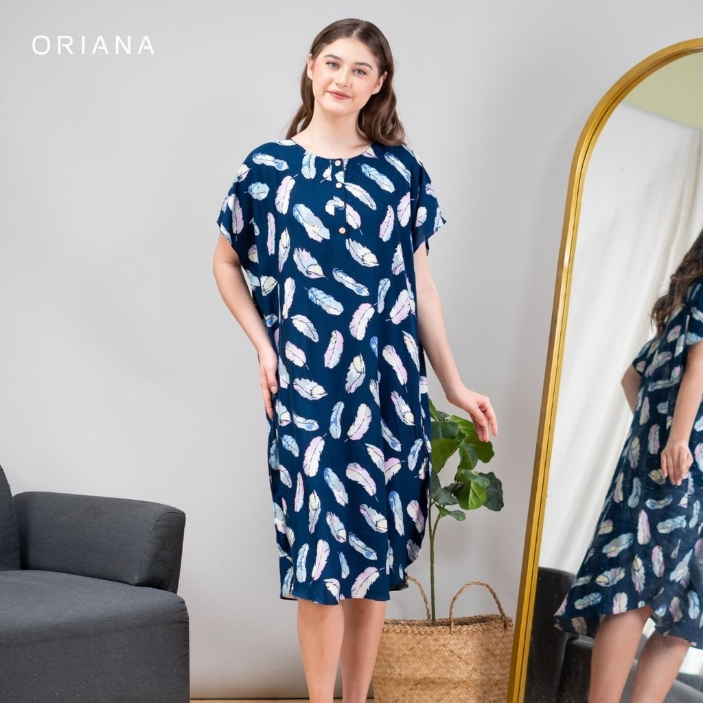 Oriana Homewear Daster Pendek Busui Kaftan Calista Series
