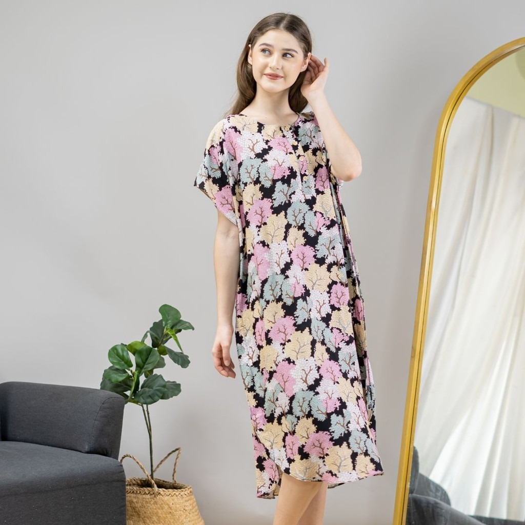 Oriana Homewear Daster Pendek Busui Kaftan Clover Series