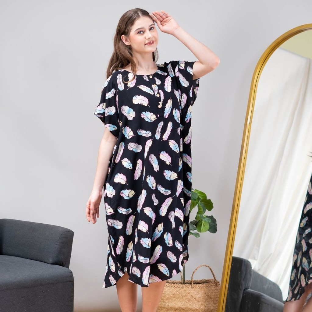 Oriana Homewear Daster Pendek Busui Kaftan Calista Series