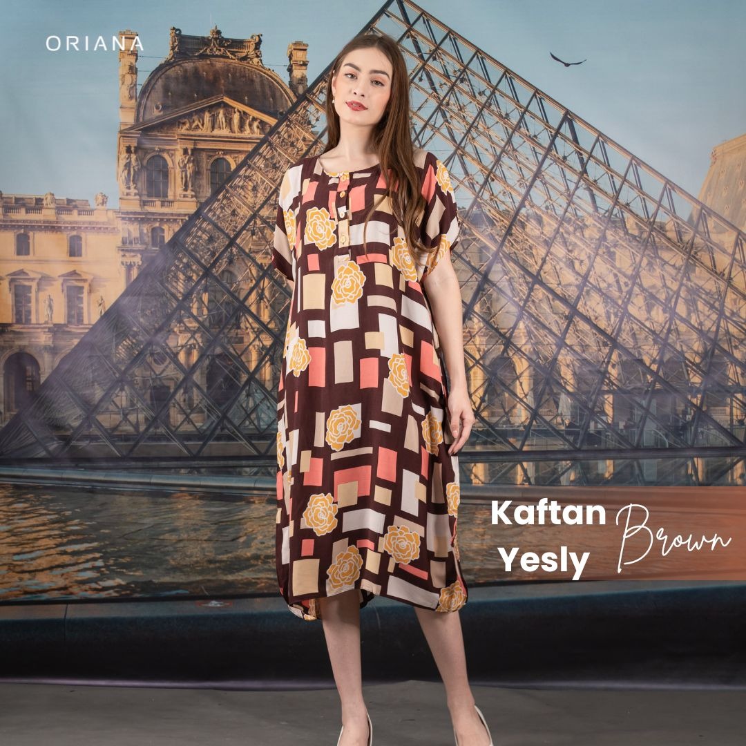 Oriana Homewear Daster Pendek Busui Kaftan Yesly Series