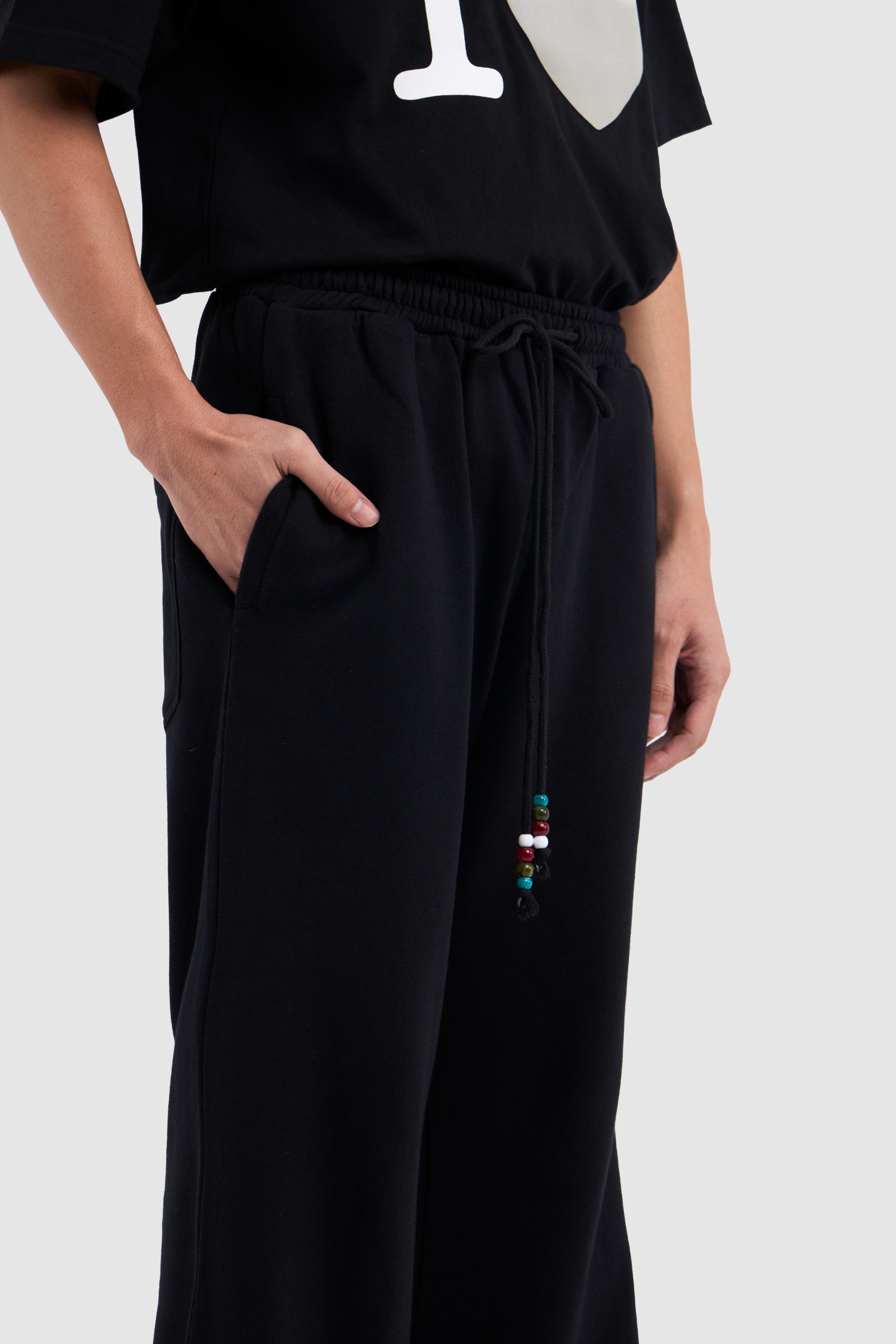 Flare Sweat Pants Black