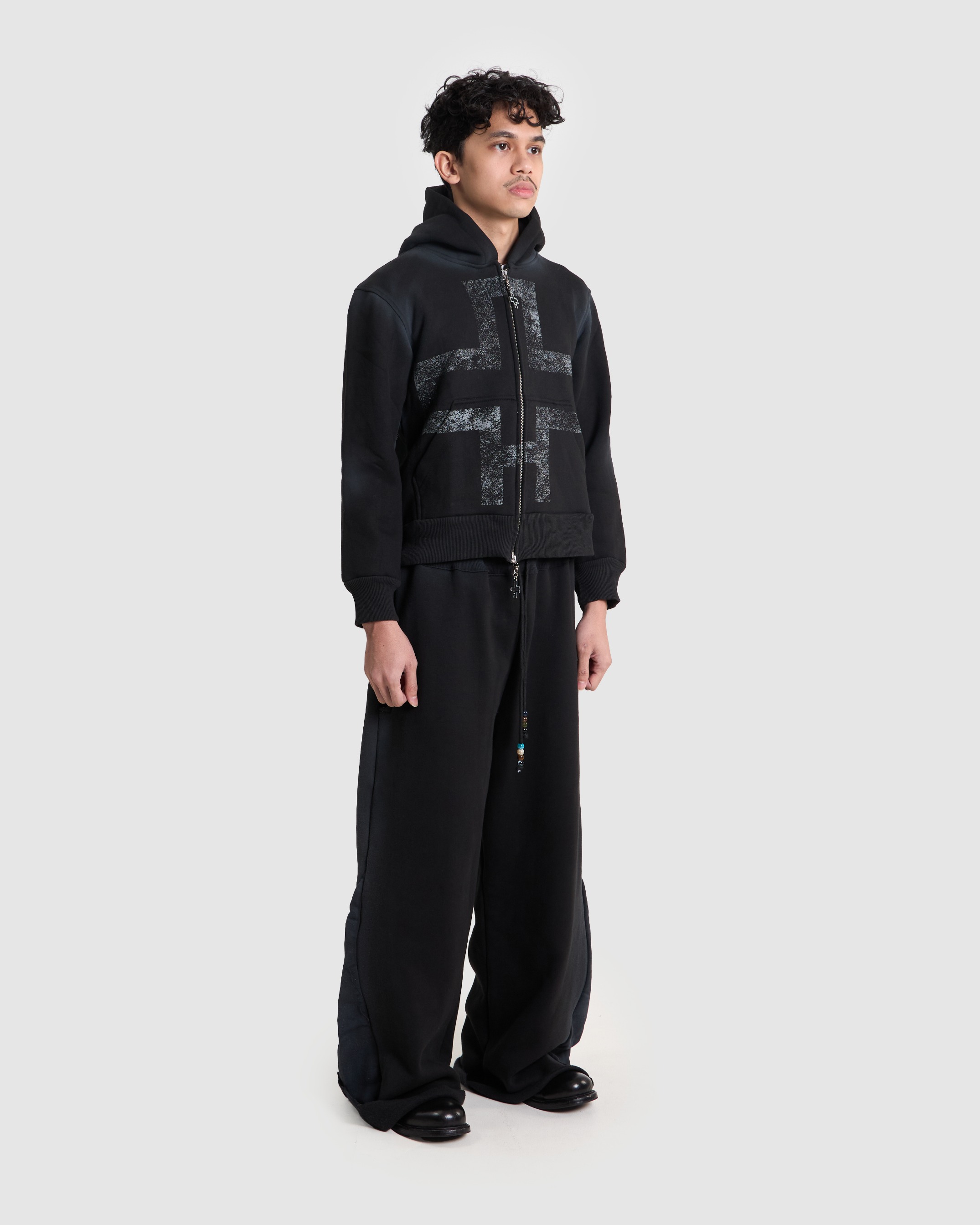 Cross Black Hoodie