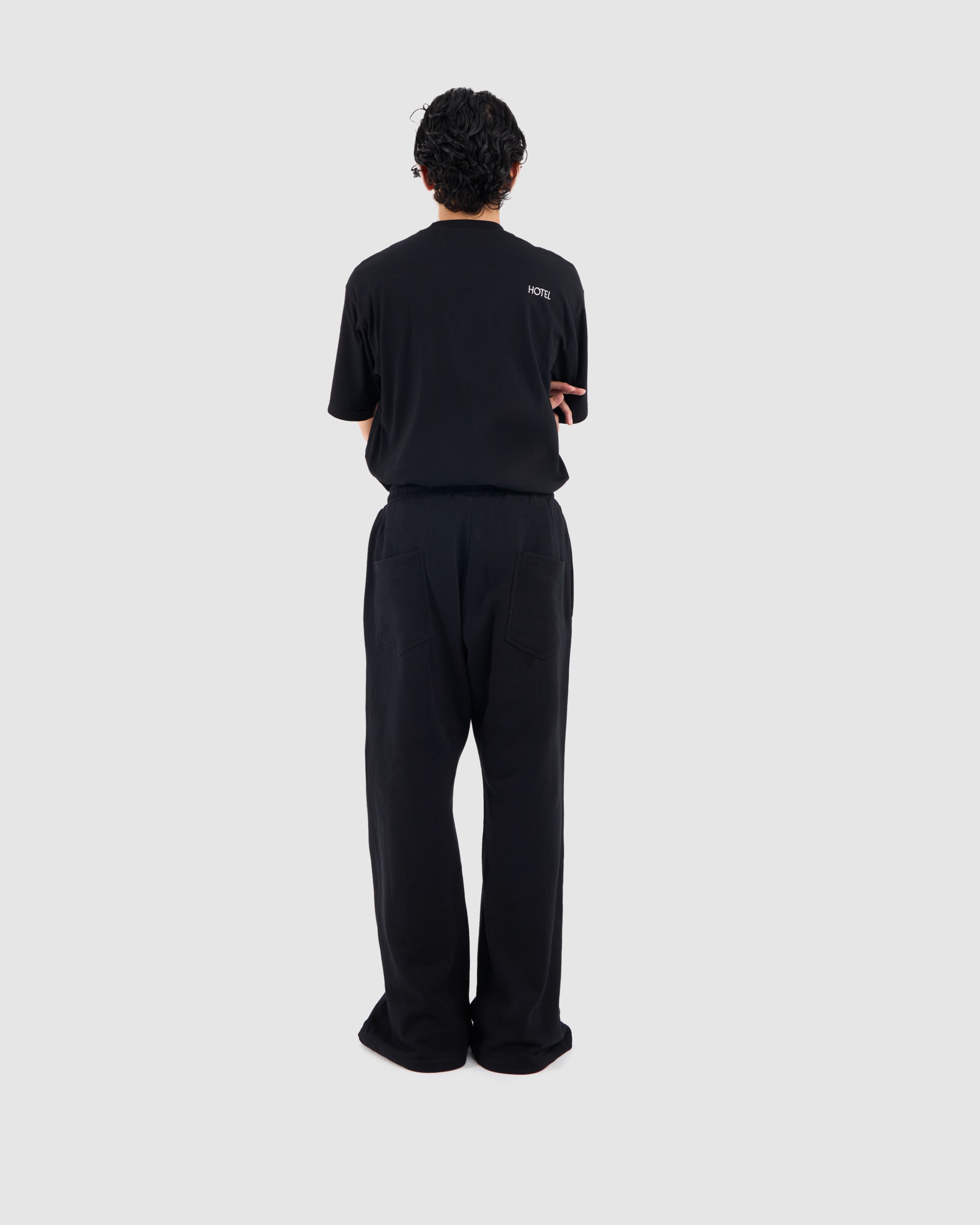 Flare Sweat Pants Black