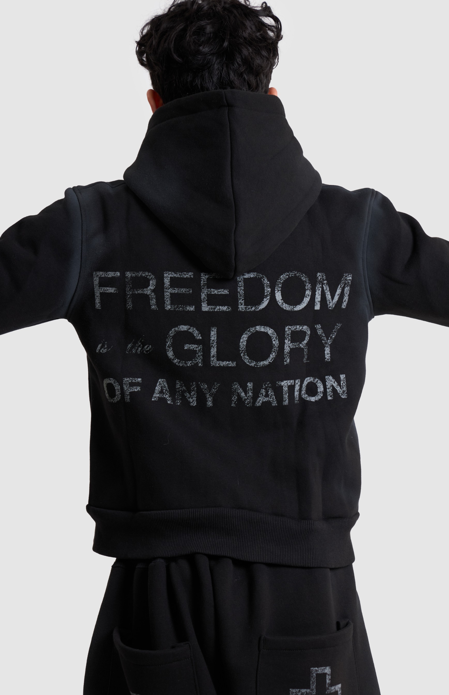 Cross Black Hoodie